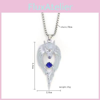 Metal Wolf Animal Pendant With Led Light For Street Fashion And Youth Style
