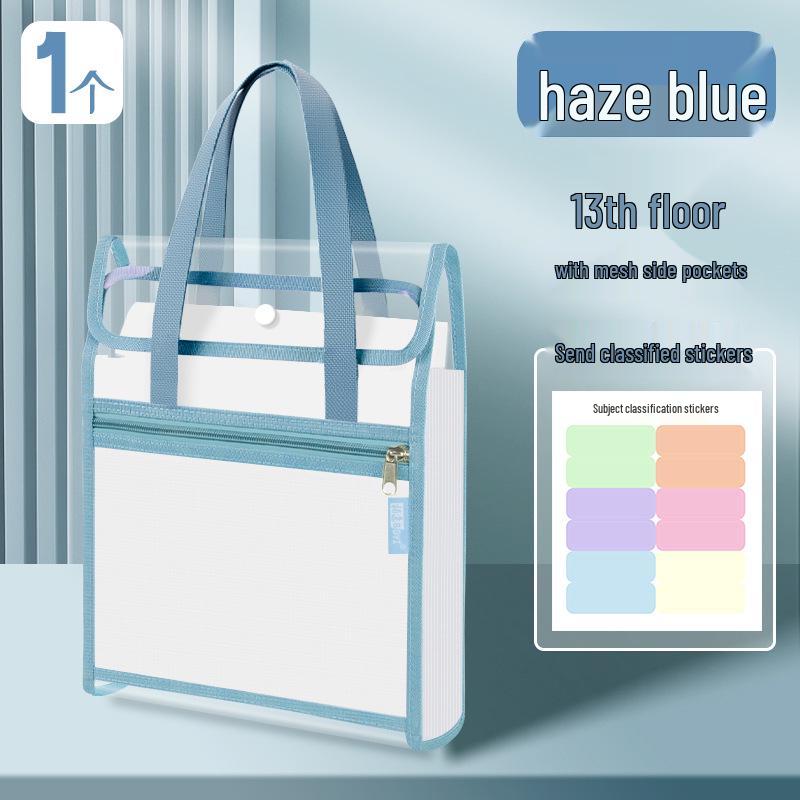 KS1032 Multi-layer A4 Transparent Document & Test Paper Storage Bag for Students