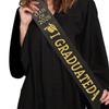I Graduated Graduation Stole Sash Happy Graduation Graduation Gown Scarf Honor Stole  Graduation