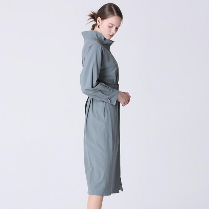  She S miSS  Lady Belted Gather High Neck dreSS