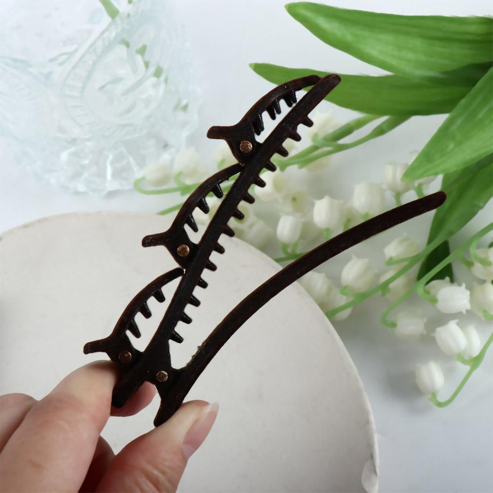 Design Female Korean Style Hairpin Braided Side Clip Teethed Duckbill Clip Women Hair Accessories