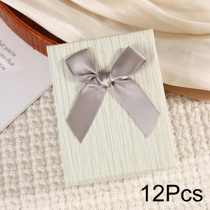 1Pc Cardboard Earring With Sponge Inside Ring Bow Bracelets Gift Box Rectangle Jewelry Set Necklace Packaging Boxes