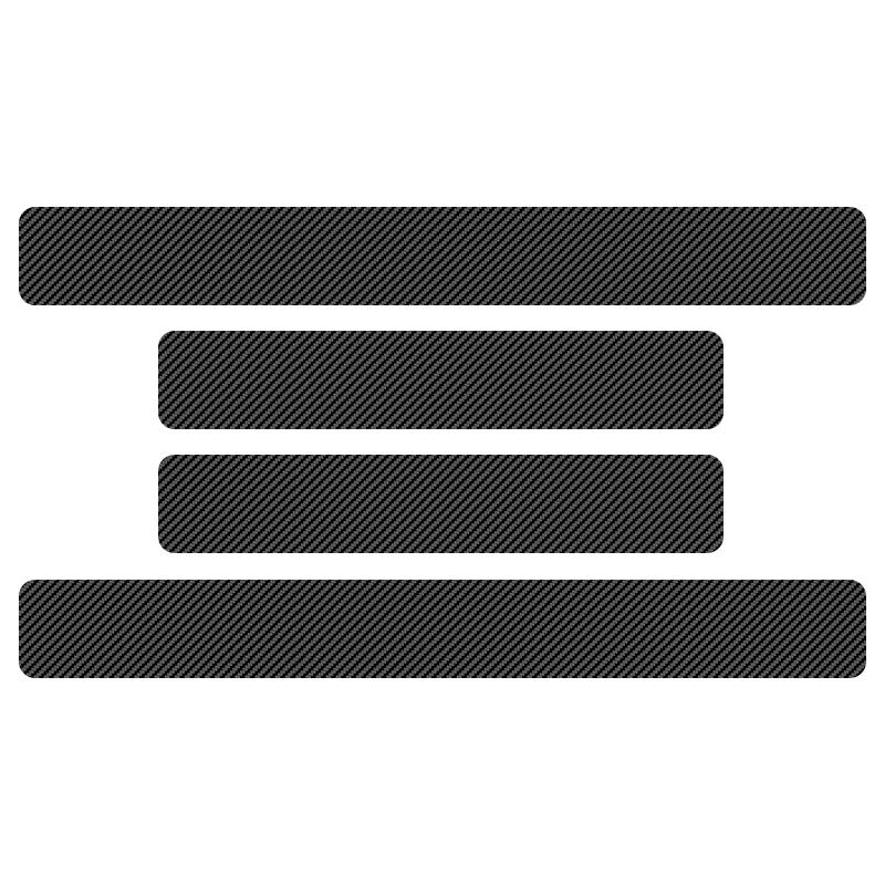 Carbon Fiber Sticker for Car Door Sill Anti-Collision Tape For Chevrolet Silverado Impala Malibu Equinox Cruze Blazer Spark Aveo