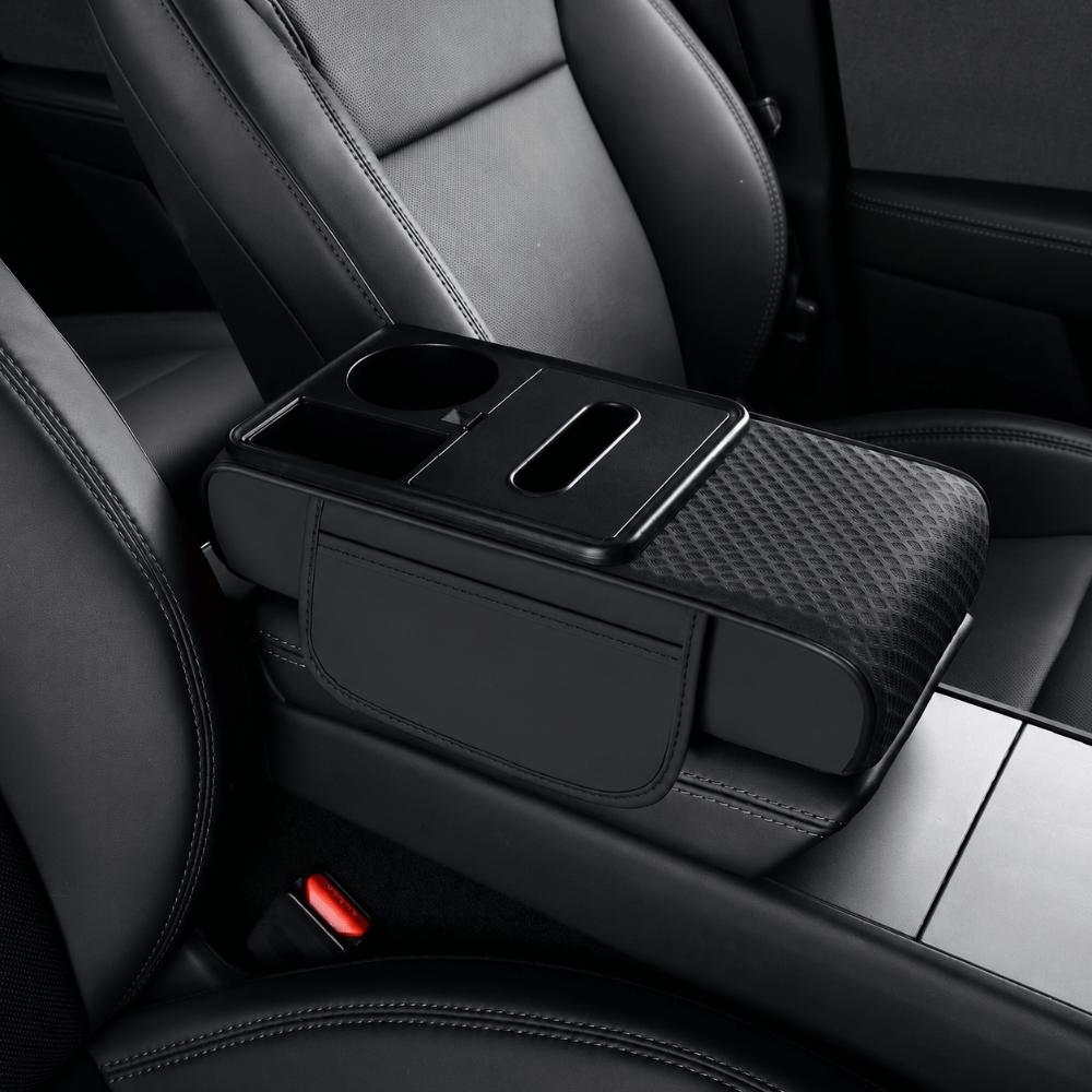 PU Leather Car Armrest Pad Height Increasing Armrest Pillow Car Armrest Cushion for Car Interior