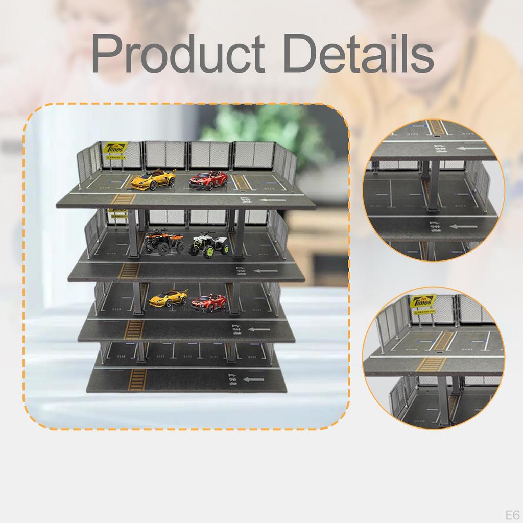 1/64 DIEACAST MODEL CAR ORGANIZER GARAGE DIORAMA DISPLAY DECOR TOPS TOP for Gifts Figures