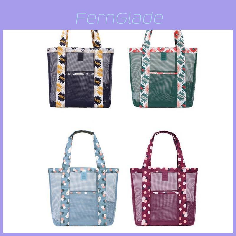 Spacious And Stylish Oxford Fabric Beach Bag For Outdoor Travel And Clothing Storage