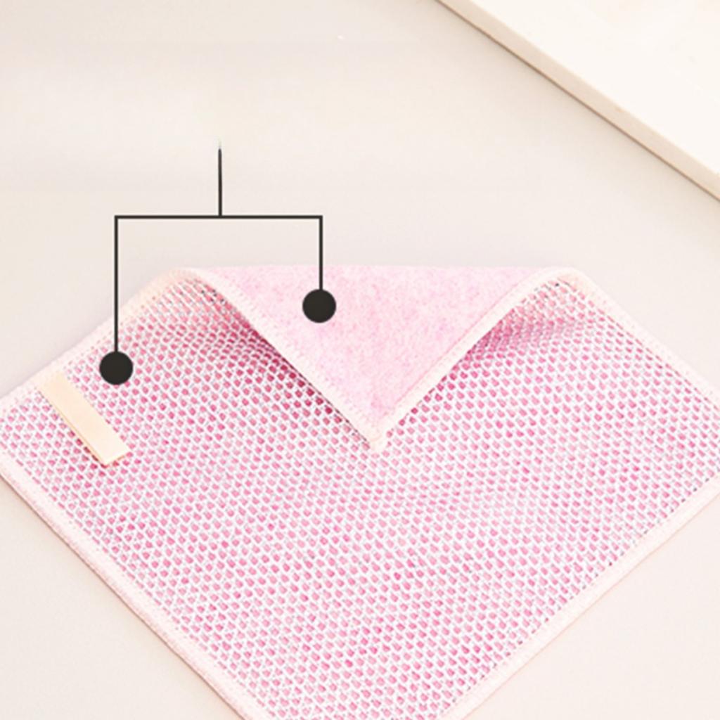 Double Sided, Silver Wire Cloth, Cleaning Cloth, Non Damaging To The Pot, Kitchen Cloth, Household, Oil Proof, Degreasing, Scouring Pad