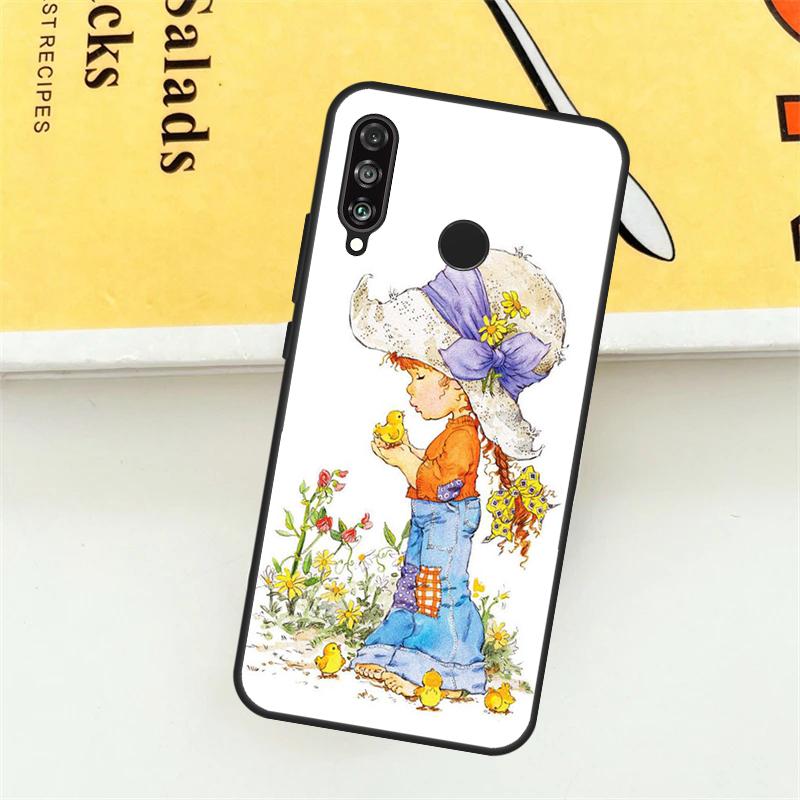 Sarah Kay pattern For Huawei Nova 12S 12i 9 10 SE 7i 8i 11i Y60 Y61 Y70 Y72 Y73 Y90 Y91 P20 P40 P30 Lite Case