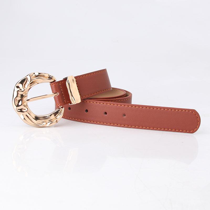 Korean Style Trendy Women's Metal Buckle Belt - Fashionable and Decorative for Students
