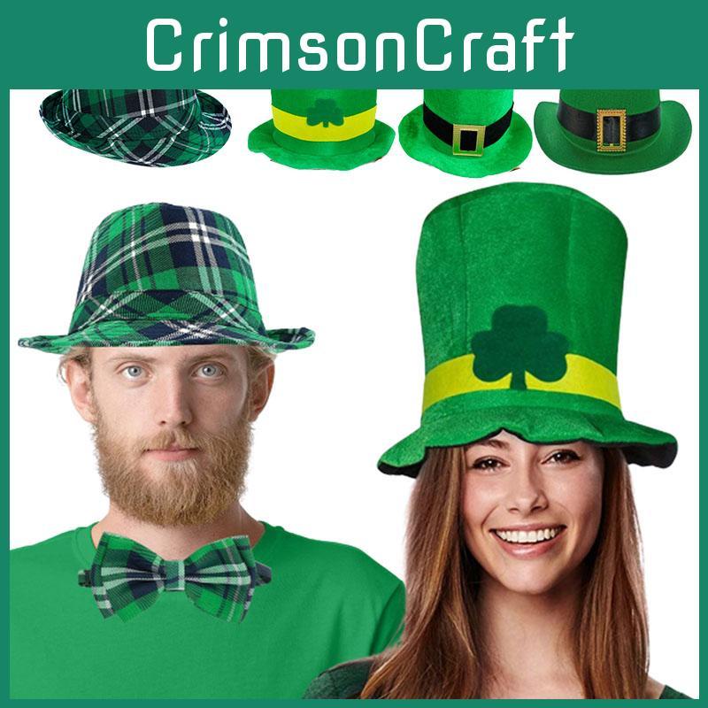 Adult Irish Leprechaun Shamrock Hat For St. Patrick's Day Fancy Dress Accessory