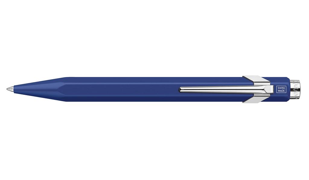 CARAN Ballpoint Matte Metal Official Import D'ACHE Pen, Water-Based, 849, Blue, NF0846-659, Can,