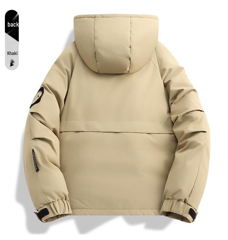 Winter Hooded Couple's Outdoor Windbreaker: Youth Casual Water & Windproof Mountaineering Jacket