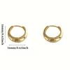 1 Pair Elegant French Style Hoop Earrings, Stainless Steel, Comfortable, Retro Sexy Design, Daily & Party Wear, Valentine'S Day Gift for Women