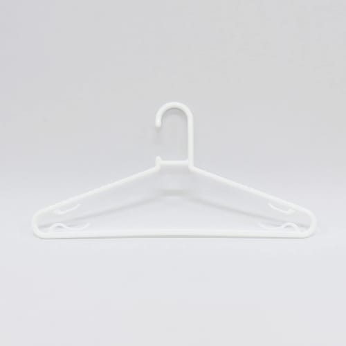 Towa Sangyo Neosul Laundry Hangers, White, Approx. 41 X 0.5 X 20 Cm, Set of 10