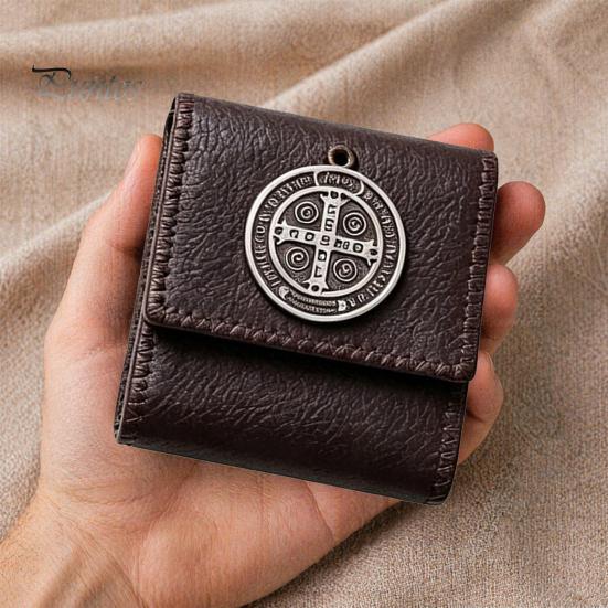 Altare Tascabile per la Preghiera Altare Cattolico Portatile, Santuario Fatto a Mano, Santuario Spirituale in Finta Pelle Pieghevole Dono Religioso Devozionale Cristiano