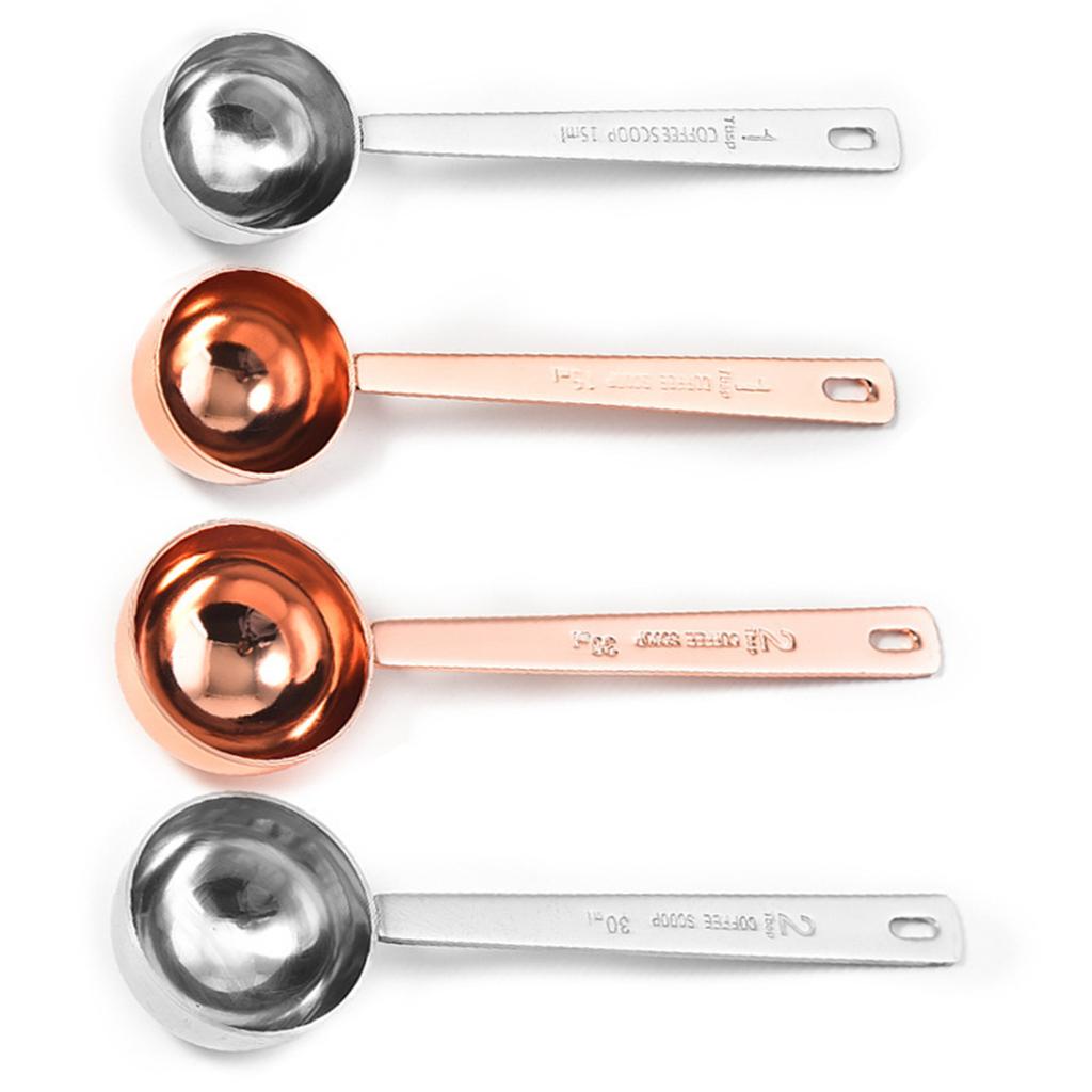 15/30ML Measuring Spoon Clear Scale Long Handle Comtable Grip Heat Resistant Anti-scalding High Accuracy Coffee