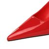 Slope Heeled Shoes for Women, High Heels, Slope Heels, Shallow Mouth, Pointed Toe, Patent Leather Single Shoes, Slope Heels