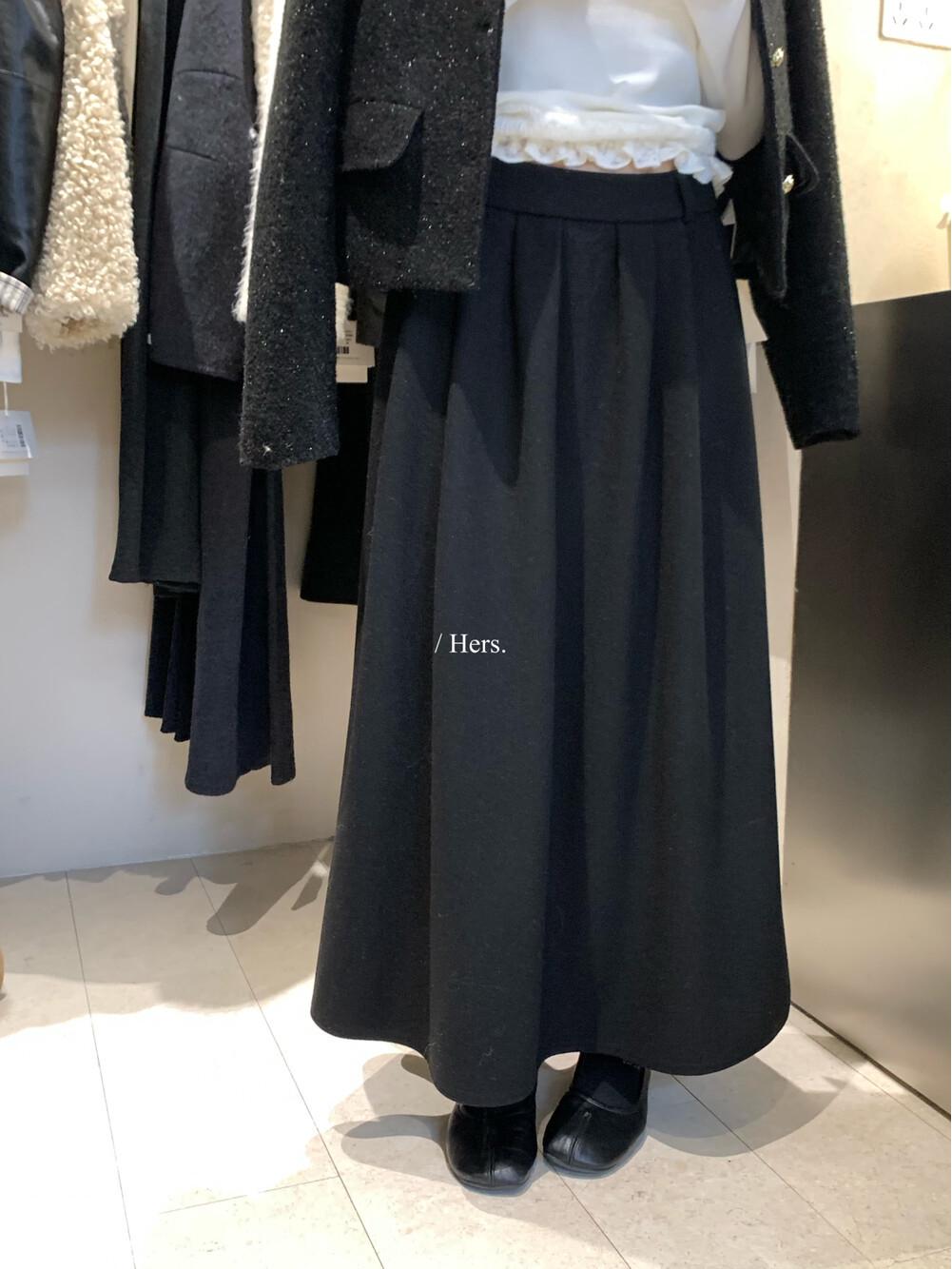 Women s Retro Wool Pleated Mid-Length Skirt: 2025 Winter Elegant Commute Arrival Medium чёрный