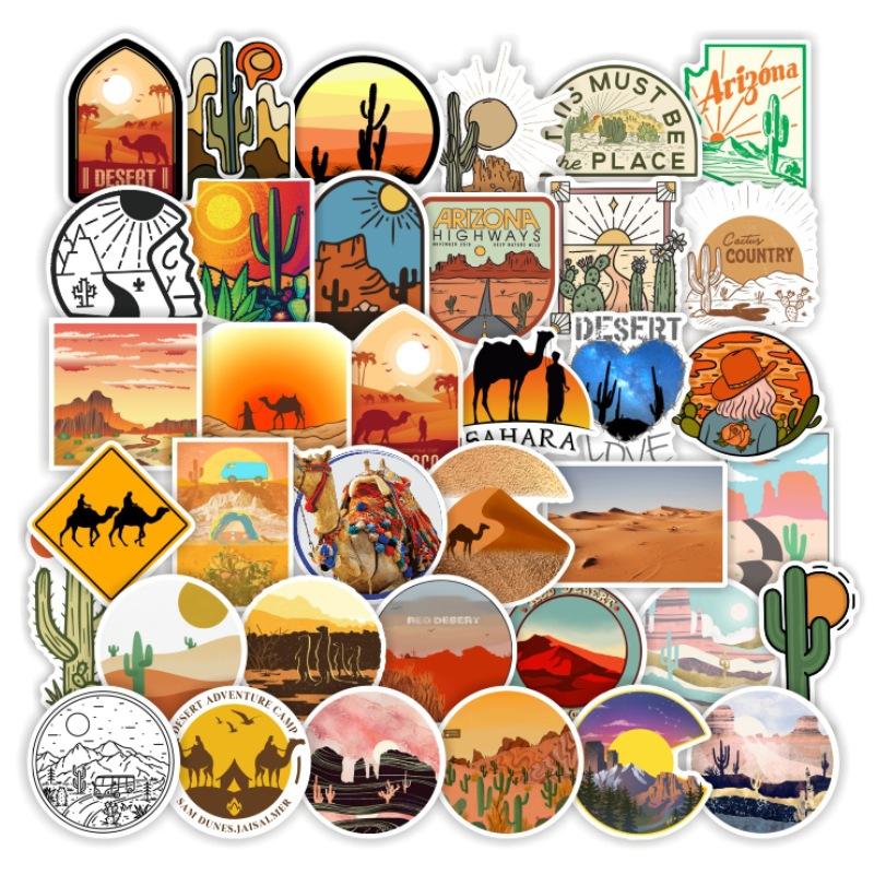 10 30 50Pcs Outdoor Desert Camel Stickers For Suitcase Skateboard Laptop Luggage Fridge Phone Car Styling Diy Decal Pegatinas