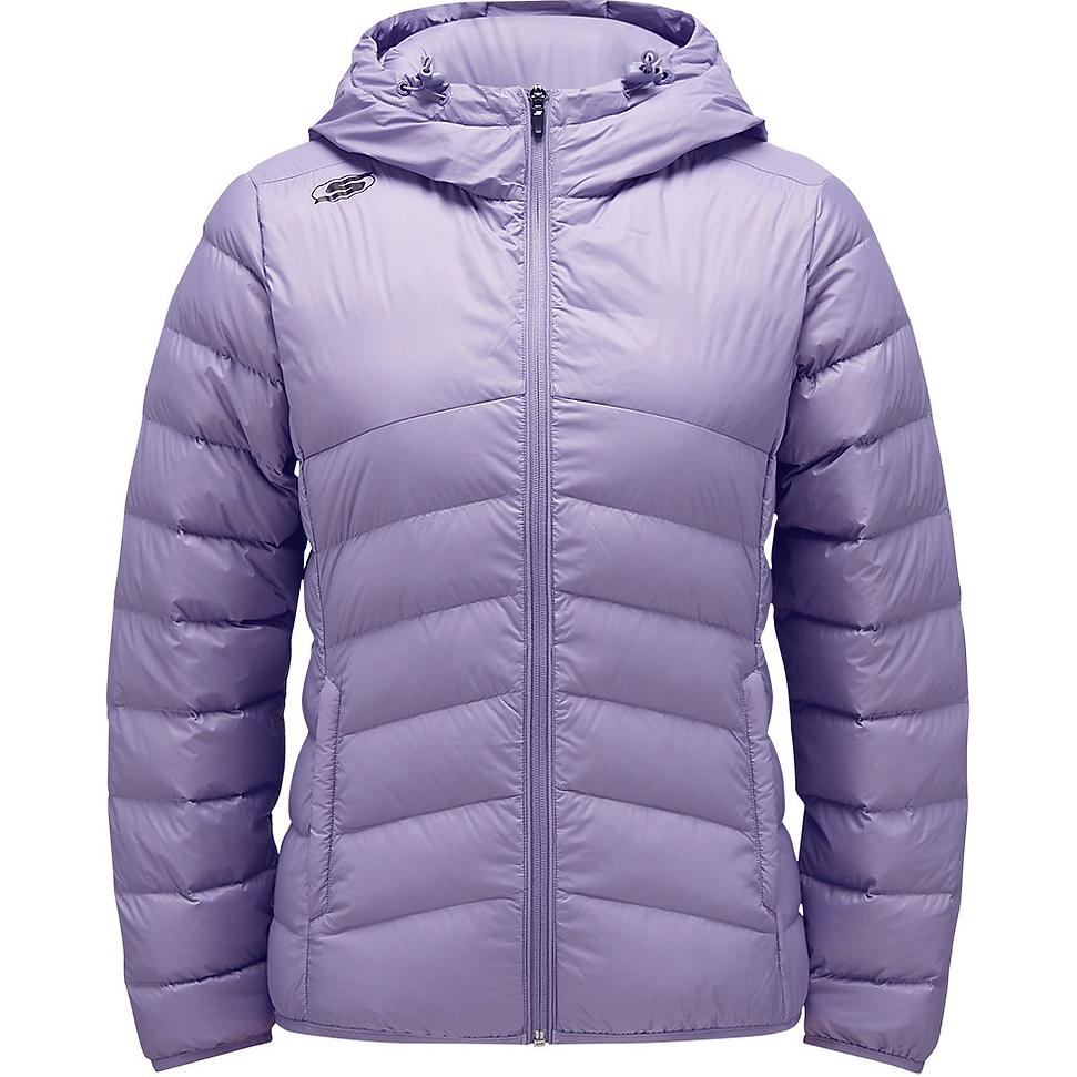 Skechers Basic Sports Series Outdoor Quilted Lightweight Cotton Down Short Comfortable Versatile Down Jacket Women outerwear Purple-Mist P424W147-0028 S