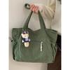 Shoulder bag  new large-capacity corduroy tote bag versatile casual velvet shopping bag