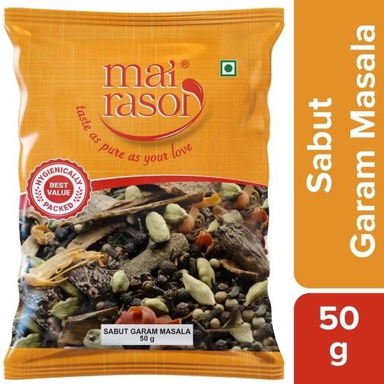 MAI RASOI Whole Sabut Mix Garam Masala (50 Gram)