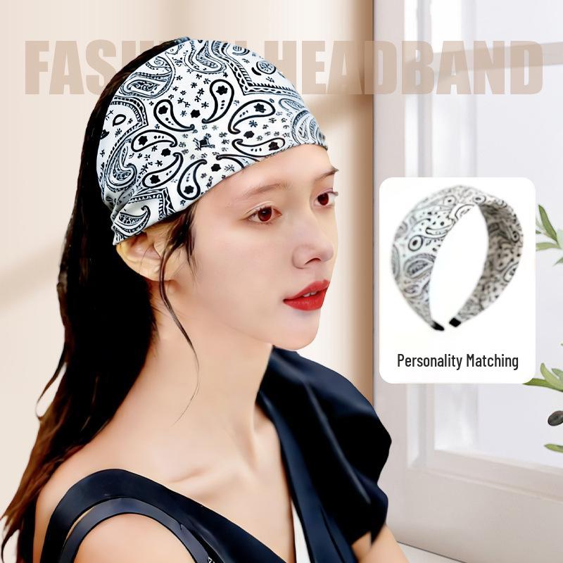 Cashew Pattern Yoga Headband for Women - Fashionable, Versatile Hair Accessory, Hot Selling In Europe and America.