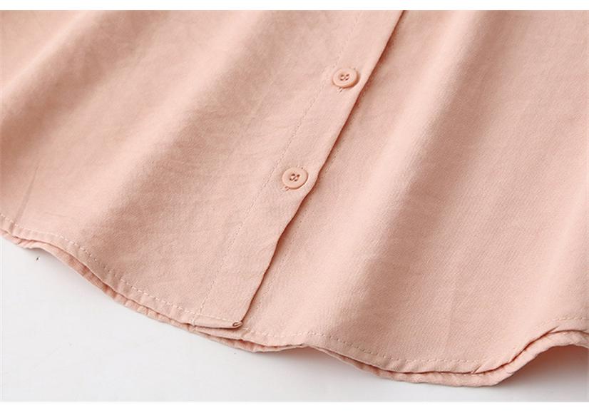 2026 Spring Plus Size Elegant Long Sleeve Shirt with Ruffle Collar
