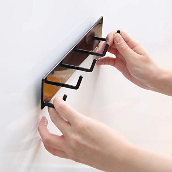 tower Magnetic Bathroom Hook Large Tower Yamazaki Jitsugyo (Black/9915)