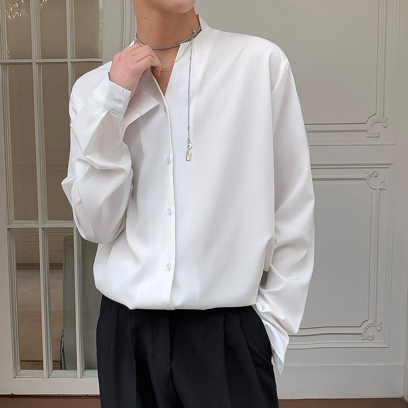 Vintage Solid Color Casual Loose Shirt