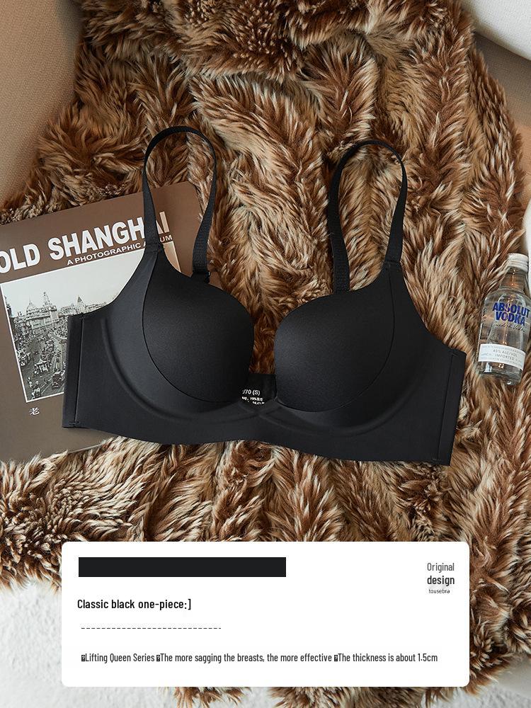 Seamless Lift Goddess Bra: Women's Small Bust, Summer Thin Style, Side Bust Control, Anti-Sagging, Sexy Half Cup.