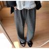 Women's 2025 Striped Terry Pants - Autumn/Winter Casual Lazy Stroll, Narrow Straight Leg, Wide Leg Trousers.