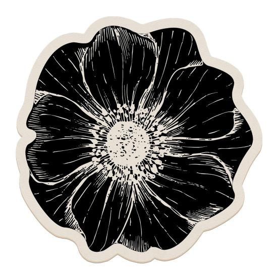 Flower Placemat Dining Table Heat Insulation Mat Absorbent Diatomaceous Earth Decorative Flower Mat