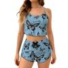 Conjunto de pijama suave de 2 piezas para mujer, conjunto de pantalones cortos sin mangas, conjuntos de ropa de estar por casa, pijamas, ropa de dormir