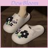 Flower Dotted Eva Slipon Shoes For Women And Men Summer Casual Nonslip Waterresistant Footwear