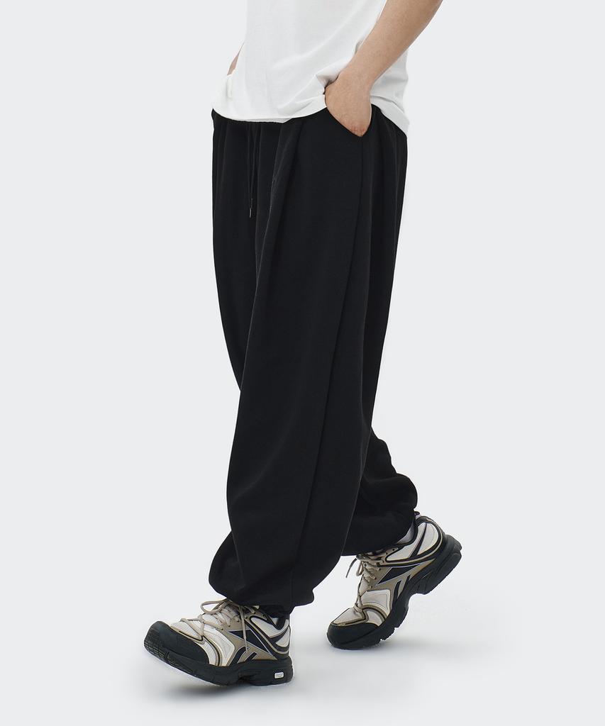 S'EST [2Pack] Side Double-Pleated Wide Jogger Fit Training Sweatpants - 6 Colors