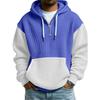 Sudadera con Capucha para Hombre de Moda Trendy con Media Cremallera, Pulóver, Textura Polar Gruesa
