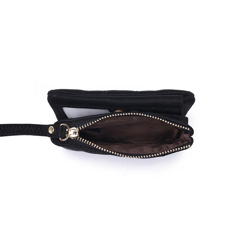 Women's Short Wallet Small Fresh Lingge Coin Handheld Zero Wallet