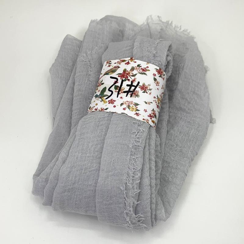 Women Cotton Scarf New Summer Girls Solid Color Sunscreen Thin Scarves Soft Shawl Foulard Viscose Spring Lady Wrap Shawls