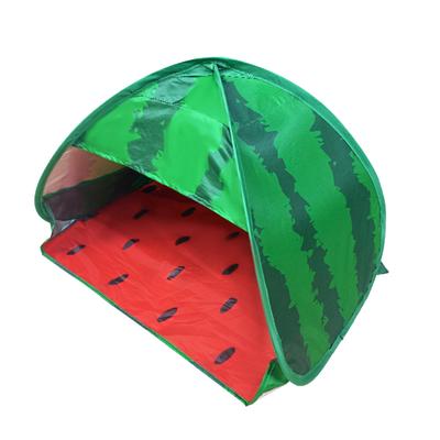Tenda de praia melancia ao ar livre dobrável tenda automática aberta adulto crianças à prova de vento sol abrigo rosto tenda com suporte do telefone