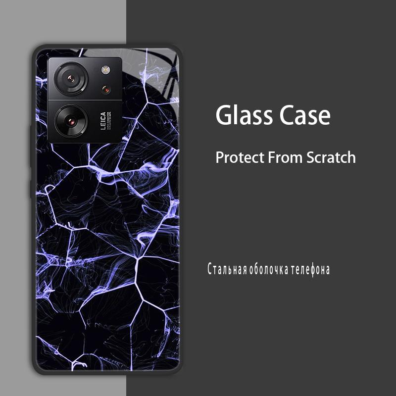 For Xiaomi 13T 13T Pro Case Cover Tempered Glass Case Hard Shockproof Coque Bumper For Xiaomi Mi 13T Pro Mi13T Pro Protect Case