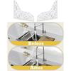 2Pcs Acrylic Shower Splash Guards Transparent Clear Drip Blocker for Bathtub Self Adhesive Water Barrier for Bathroom