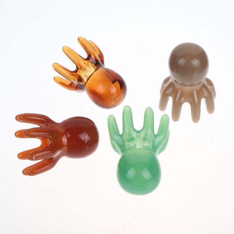 2Pcs Resin Octopus Massage Comb Head Meridian Scraping Scalp Massager Spa Gua Sha Massage Comb Fatigue Relief Massag