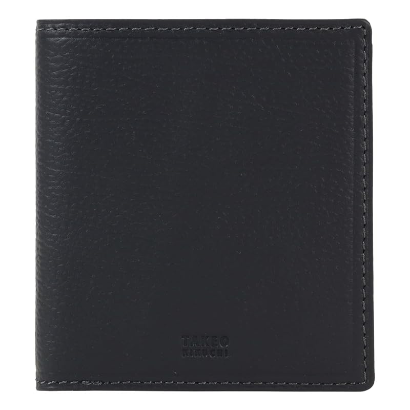 

[Takeo Kikuchi] bifold wallet wallet bi-fold mini wallet Pure bill No coin purse men s 742633 quarter cowhide genuine leather leather [07] navy