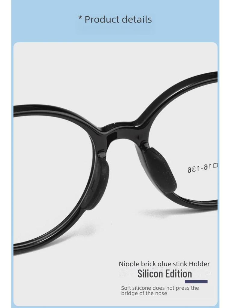 Danyang 9022ET Kids' Retro Round Myopia Glasses - Ultra-light Silicone TR Frame