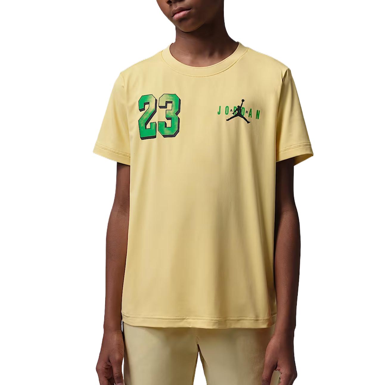 

Jordan Brooklyn T-Shirt Solid Color Short Sleeve Crew Neck Pullover Comfortable Kids tops IW1459-746 S