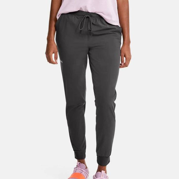 Under Armour Double Layer Drawstring Cuffed Joggers Women Joggers Dark-Gray 1348447-010