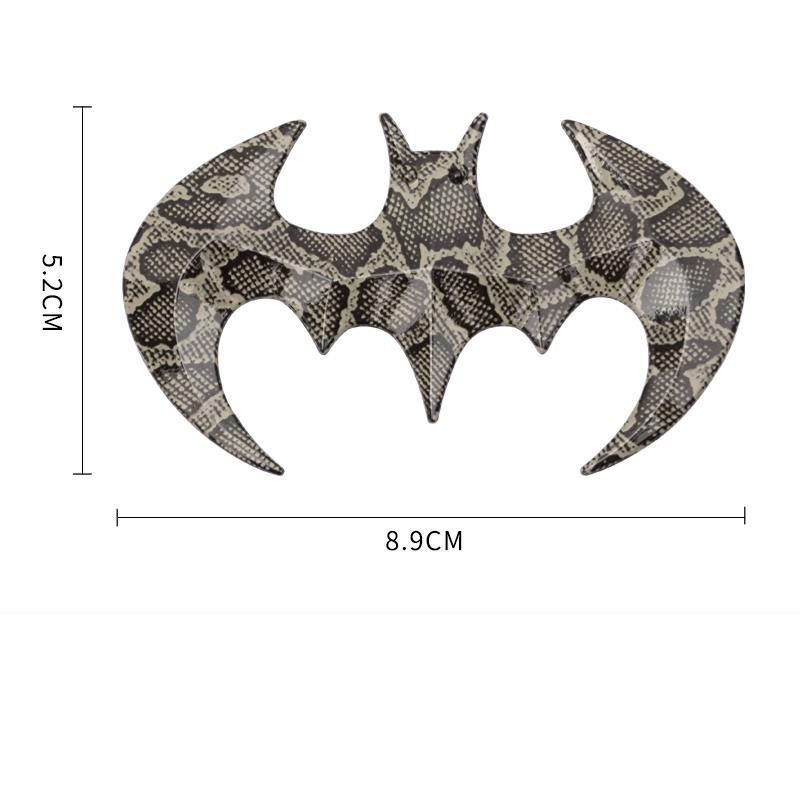 3D Metal Carbon Fiber Universal Bat Emblem Car Body Sticker Rear Trunk Badge Auto Stying Motorcycle Decoration Accessories