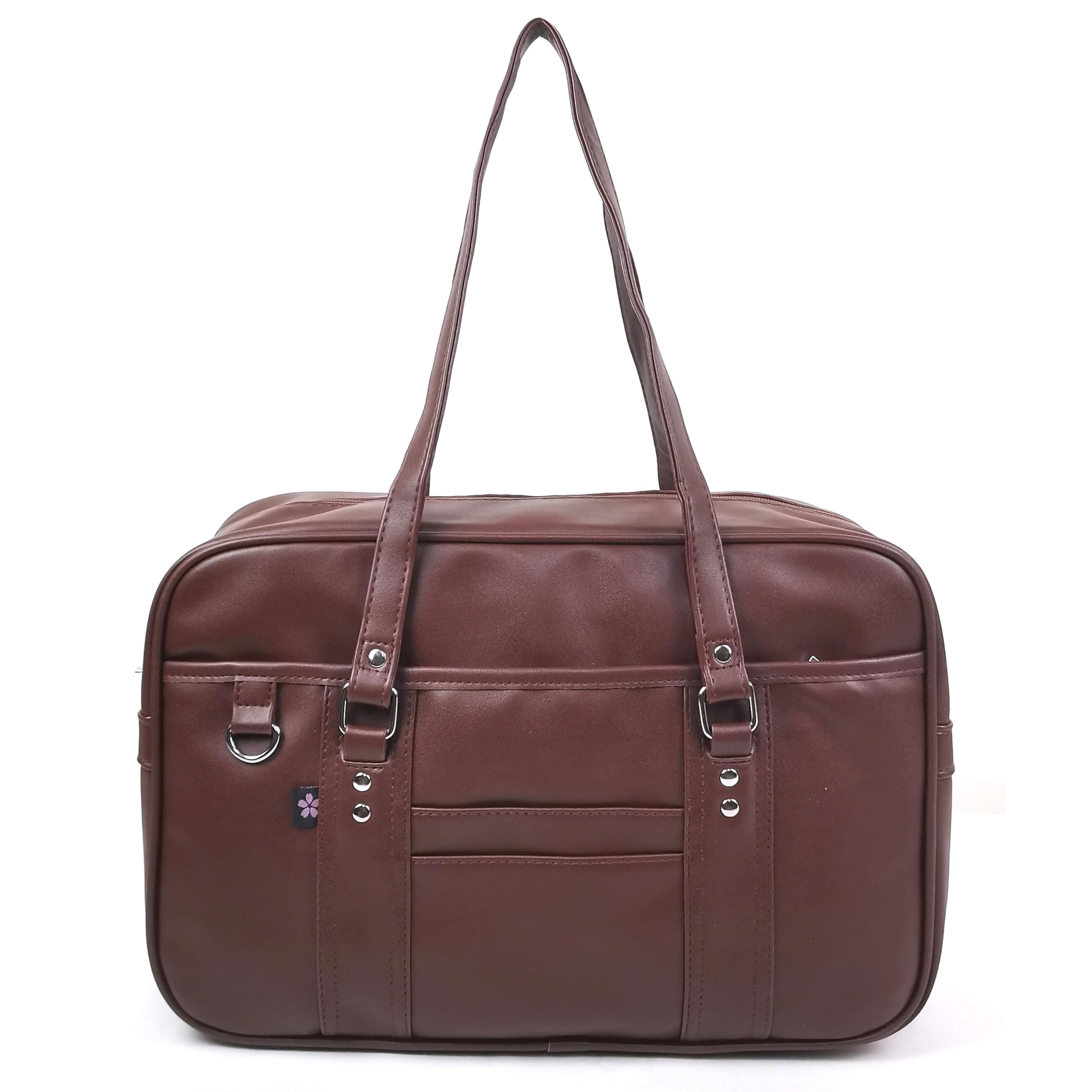 

Школьная сумка JK сумка для поездок на работу Стильная из искусственной кожи Синтетическая кожа Черная Коричневая На плечо Сумка-бостон Девочки Старшеклассницы Сумка для JK-формы ПУ