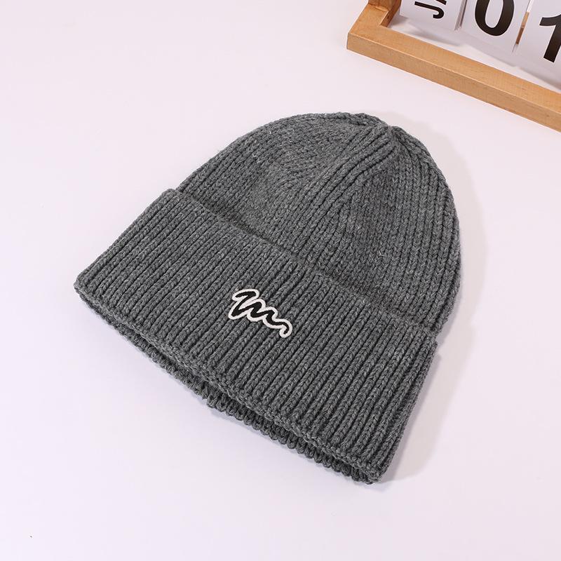Autumn and Winter Wool Hats for Men and Women Korean Style Versatile Couples Cold Hats Simple Street Ear Protection Warm Knit Hat